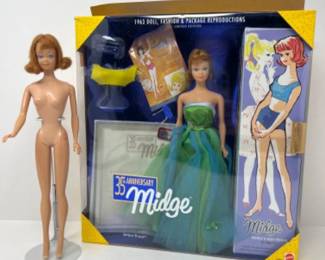 Original & 35th Anniversary Midge&nbsp;Barbie Dolls