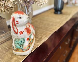 Pair of antique rabbits - lots of rabbits in this house!