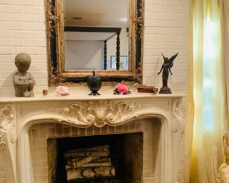 notice the two Boehm porcelain Camellias