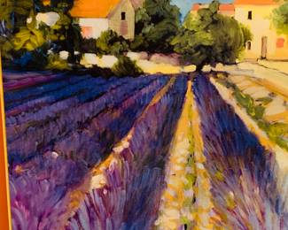 Original acrylic on canvas by Craig 1979  "Lavender Fields" 
