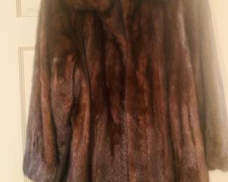 dark mink Swing Coat size large--perfect
