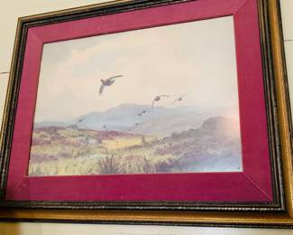 J B Morrison 19th c British wildlife painter—early print.  