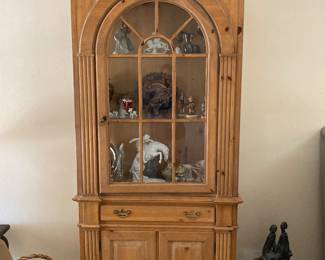 Heritage ash and white oak display cabinet
