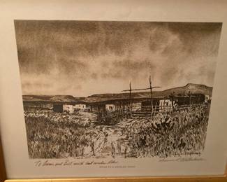 Waterhouse inscribed print