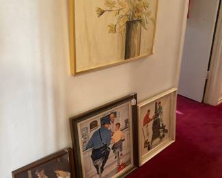 Piyna original art, Norman Rockwell prints