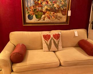 sofa, Dolly Ballinger original oil
