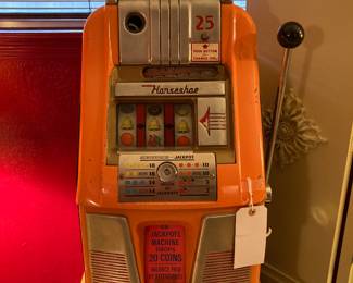 pre-1940 Horseshoe Hotel and Casino slot machine 