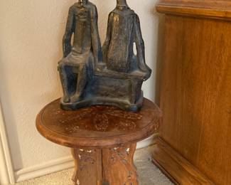 friends figure, small Oriental folding table