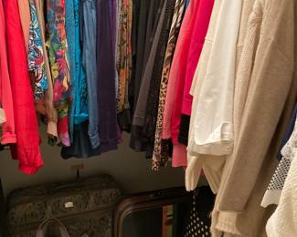 ladies' clothing, luggage