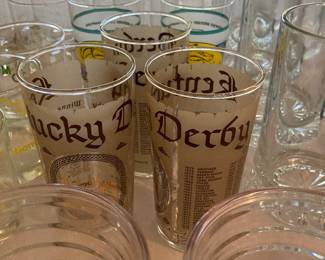 1974 Kentucky Derby glasses