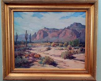 Large Mary Darter Coleman (1893-1956) original oil painting...circa 1920's. Listed artist