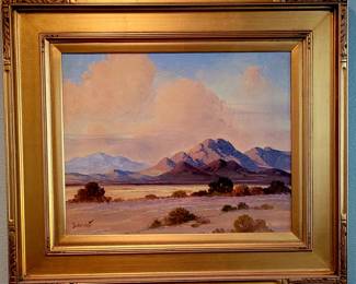 Original vintage oil painting by George Bickerstaff ( 1893-1954) listed artist.