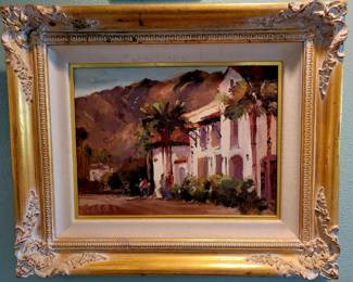 Original oil painting by Brigitta Kappe. "Old La Quinta". Listed artist