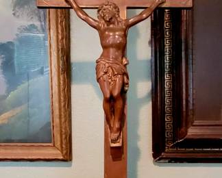 Vintage bronze crucifix