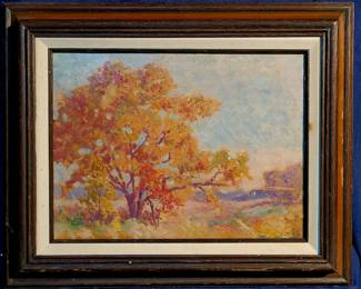 Original oil painting by Frank Nelson Wilcox (1887-1964) "Fall Colors"). listed artist
