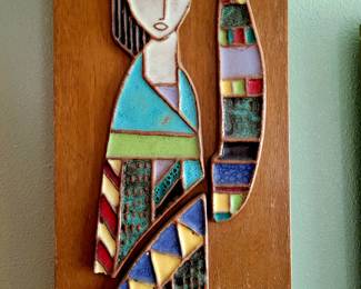 Harris Strong (1920-2006) large ceramic plaque. Listed artist