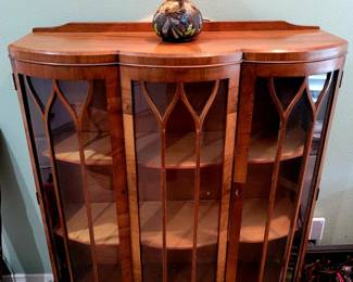 3 door curio cabinet...circa 1930's