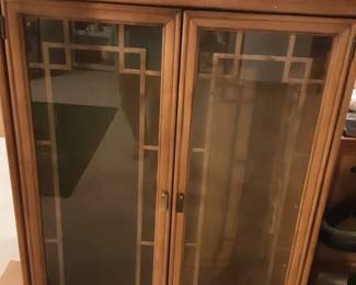 Large Glass wood case
