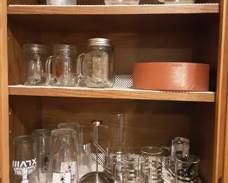 Beer mugs and decanters