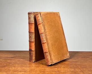 (2PC) LIVES OF THE MOST EMINENT, LITERARY AND SCIENTIFIC MEN OF ITALY, SPAIN, AND PORTUGAL VOLS. 2 & 3 | Two hardcover books, printed in 1835. Lives Of The Most Eminent, Literary And Scientific Men Of Italy, Spain, And Portugal, Volumes 2 and 3. With marbled dye across the inside covers and outer pages. - w. 4.5 x h. 6.5 in