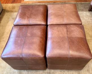  4 Leathers Ottomans