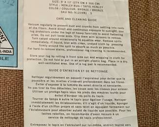 Pottery Barn 9' x 12' Henley Deep Bronze Area Rug.  Hand Woven Wool Rug