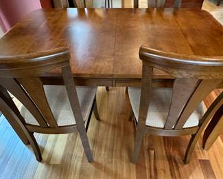 Canadel Dining Table with One Leaf and 4 Chairs