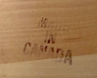 Canadel Dining Table with One Leaf and 4 Chairs