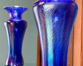 Robert Held Signed Art Glass Vase made in Canada