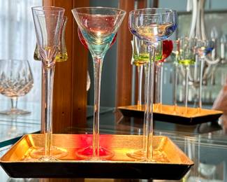 Set of 6 Cordials in various shapes