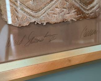 Signed Framed Wall Art Decor