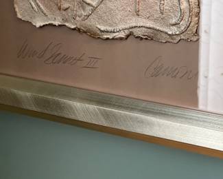 Signed Framed Wall Art Decor