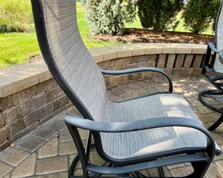 Tropitone Table and 4 Swivel/rocker Chairs