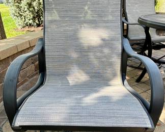 Tropitone Table and 4 Swivel/rocker Chairs