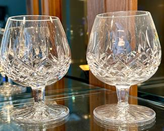2 Waterford Crystal Snifter Glasses