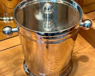 Stainless and Chrome Ice Bucket