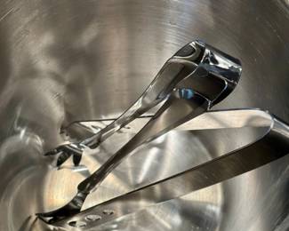 Stainless and Chrome Ice Bucket