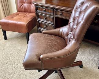 Beautiful Leather Desk Chair