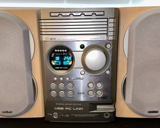 Philips 5 CD, AM/FM Bookshelf Music System with Remote
