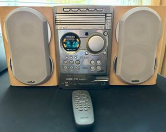 Philips 5 CD, AM/FM Bookshelf Music System with Remote
