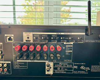 Pioneer Elite VSX-LX101 A/V Receiver.  The VSX-LX101 is fully-equipped for the latest multi-dimensional surround sound formats, DTS:X™ and Dolby Atmos®, featuring the Reflex Optimizer for enabled speakers. With Ultra HD (4K/60p/4:4:4) upscaling and pass-through and support for the latest video standards HDR and BT.2020, images are ever more impressive. In addition to internet radio and various network streaming services, with Chromecast built-in you can use your mobile device to cast your favourite music to your receiver.