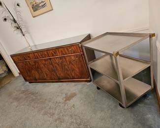 Drexel Acoolade server and Stainless steel cart