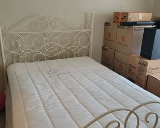 Wrought-iron full size bed frame