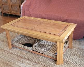Custom made oak table