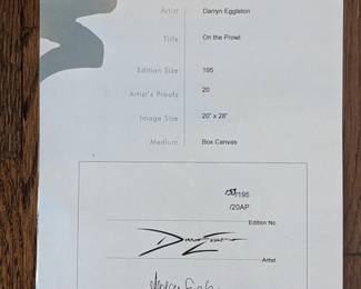 COA for ON THE PROWL