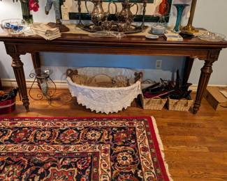 72" LONG CONSOLE TABLE with FLIP TOP