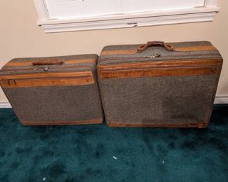 VINTAGE TWEED HARTMAN LUGGAGE