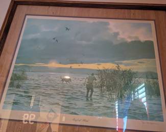 NUMBERED HAND SIGNED COWAN PRINT titled "BAYLEAF BLIND"