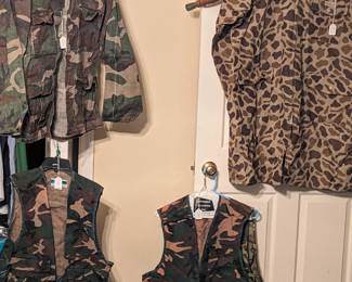 CAMO VESTS & RAINCOAT