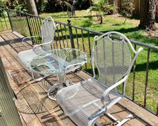 Wrought iron patio furniture